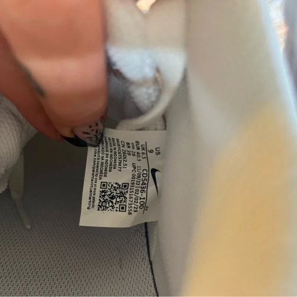 Nike Women's Court Vision White Mid-Top Sneakers - Picture 3 of 8